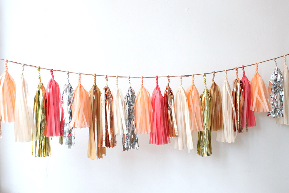 confetti system: tassel garlands