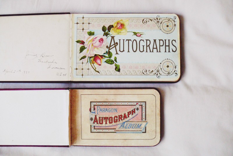 vintage autograph albums