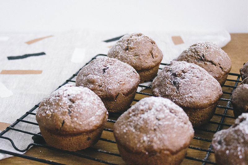 Chocolate, Banana, & Coconut Muffins